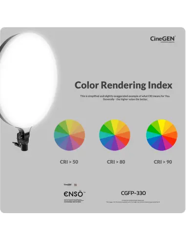 Lampa Panelowa LED ENSÖ™ 330 okrągła na statywie