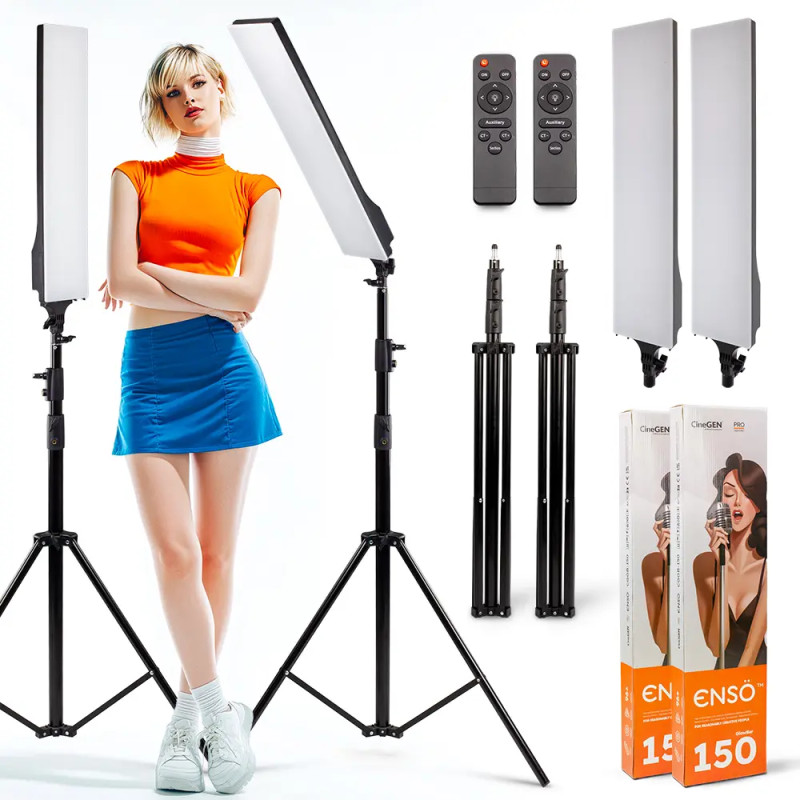 Zestaw 2 lamp LED ENSÖ 150 GlowBar | CineGEN