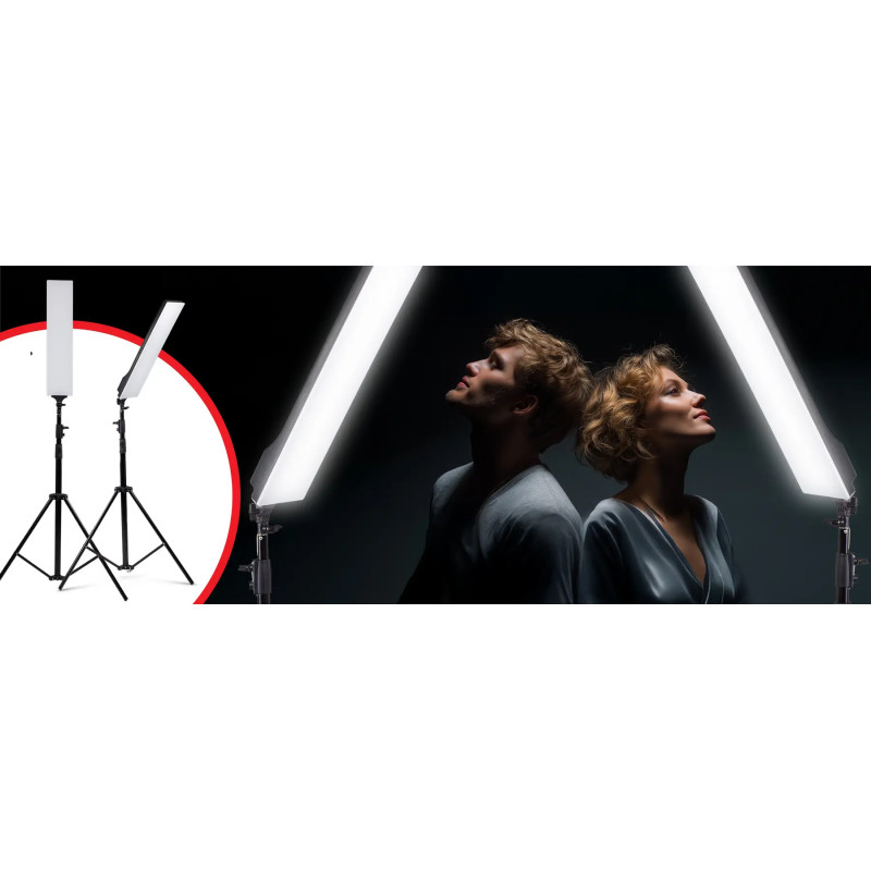 Zestaw 2 lamp LED ENSÖ 150 GlowBar | CineGEN
