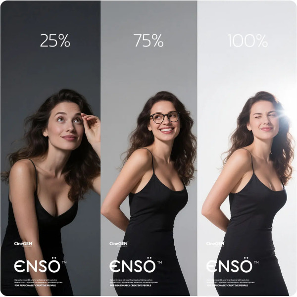 Zestaw 2 lamp LED ENSÖ 150 GlowBar | CineGEN