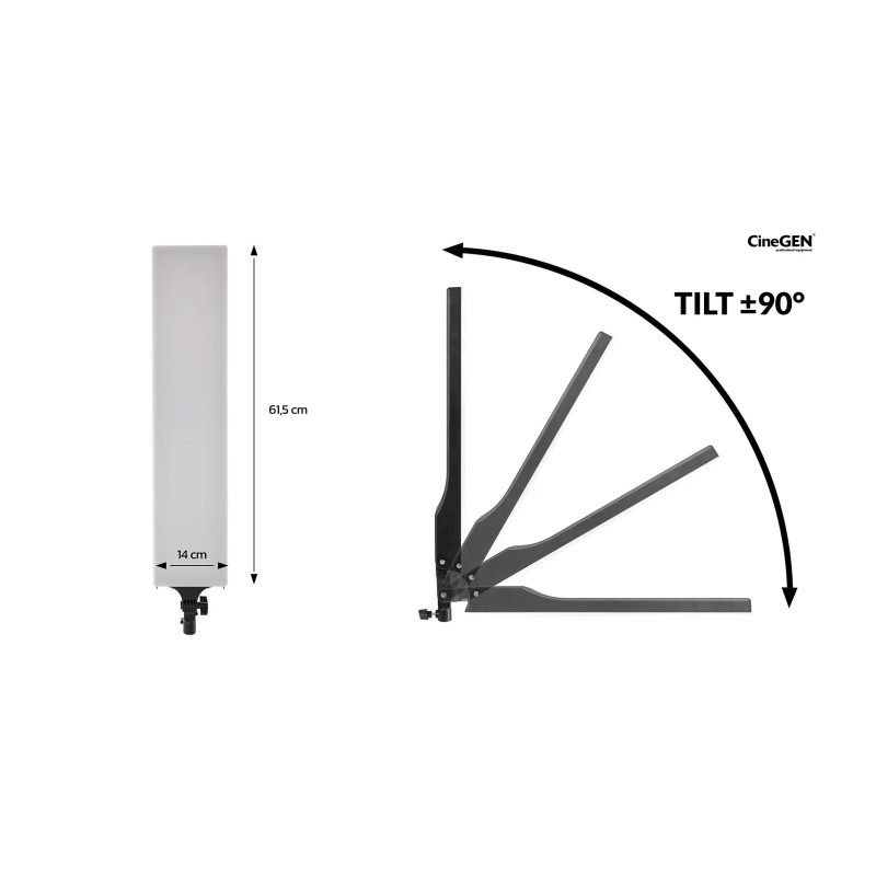 Zestaw 2 lamp LED ENSÖ 150 GlowBar | CineGEN