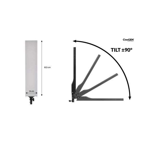 Zestaw 2 lamp LED ENSÖ 150 GlowBar | CineGEN
