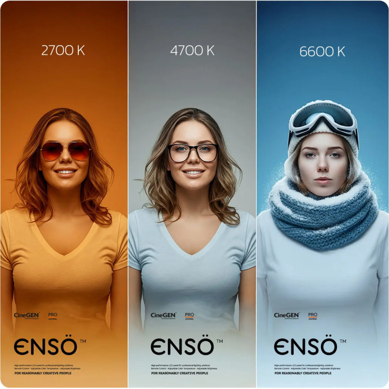 Zestaw 2 lamp LED ENSÖ 150 GlowBar | CineGEN
