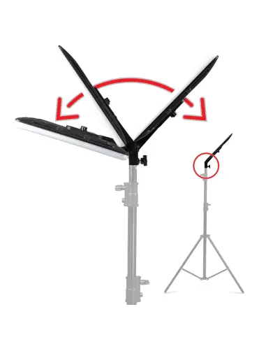 LED-Deckenleuchte auf Stativ
