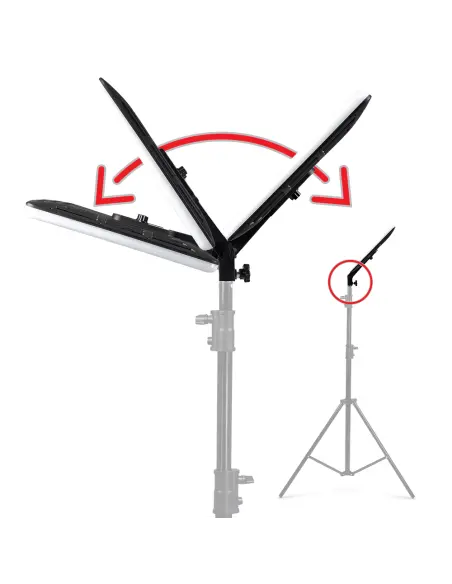 LED-Deckenleuchte auf Stativ
