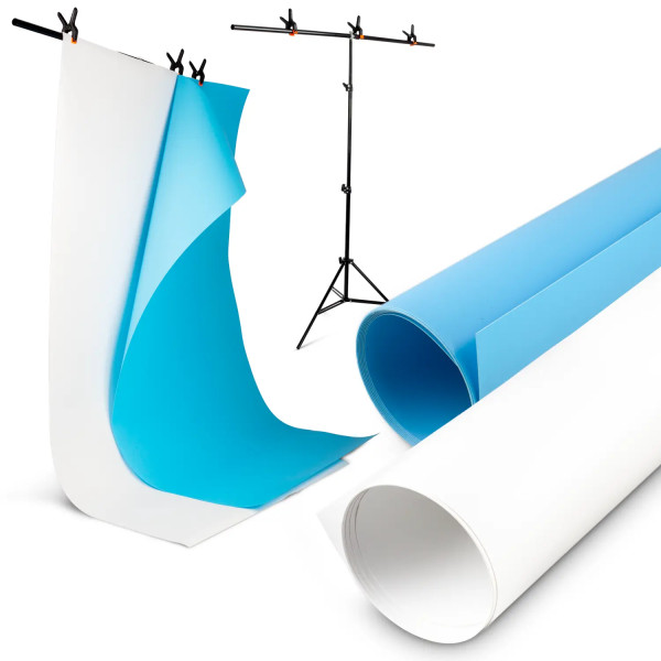 Blau-Weißes Set mit T-Leiste