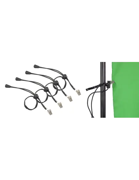 4x Klips do mocowania tła