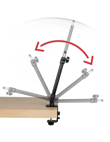 Uniwersalny statyw biurkowy z głowicą i adapterem