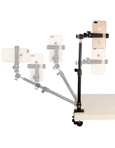 Uniwersalny statyw biurkowy z głowicą i adapterem