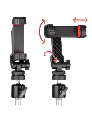 Uniwersalny statyw biurkowy z głowicą i adapterem