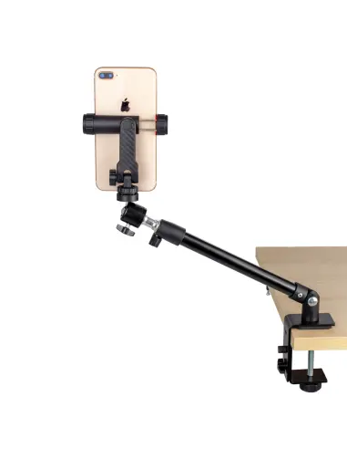 Uniwersalny statyw biurkowy z głowicą i adapterem