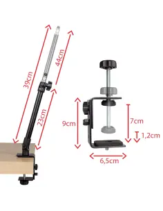 Uniwersalny statyw biurkowy do streamingu