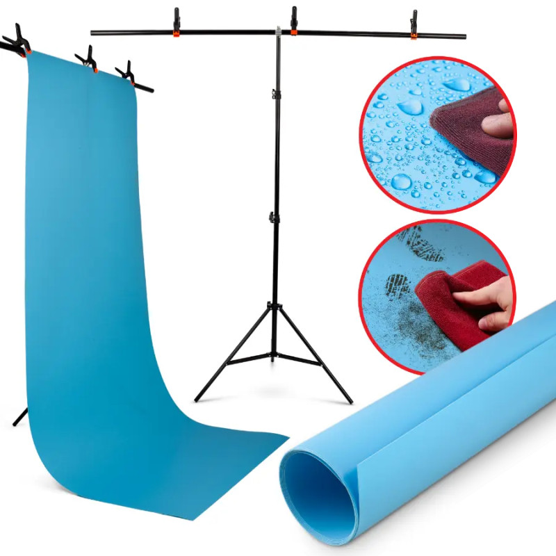 Blue Background T-Bar Set
