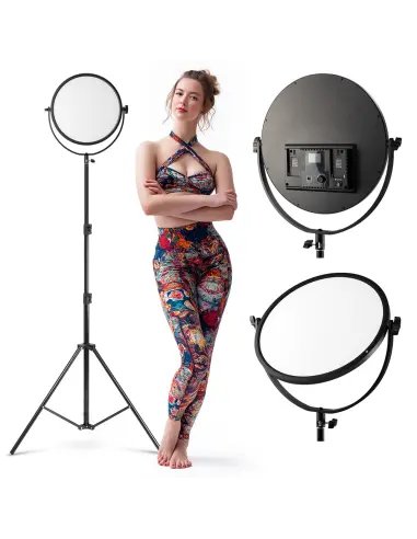 Lampa LED panelowa okrągła Luminelle™ + statyw