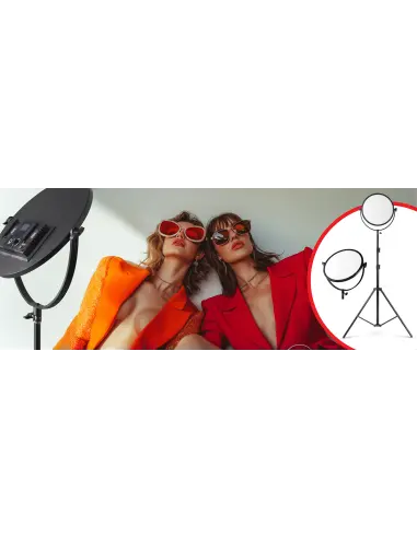 Lampa LED panelowa okrągła Luminelle™ + statyw