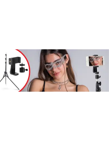Статив освітлювальний з тримачем 360° та головкою