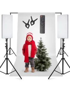 Zestaw z białym tłem 2x lampa panelowa LED 320