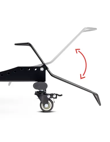 Stojak na rower z kółkami