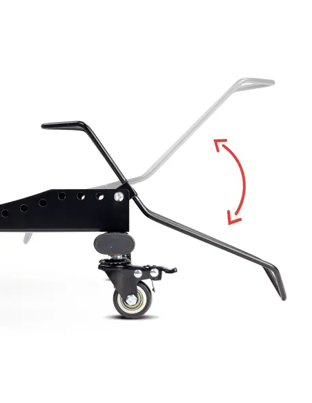 Stojak na rower z kółkami