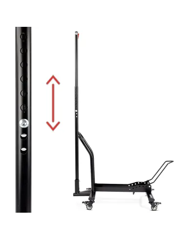 Stojak na rower z kółkami