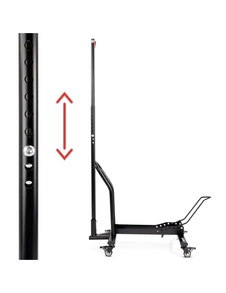 Stojak na rower z kółkami