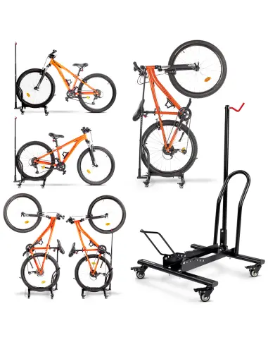 Stojak na rower z kółkami