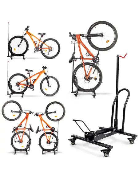 Stojak na rower z kółkami