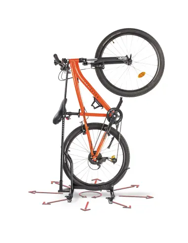 Stojak na rower z kółkami
