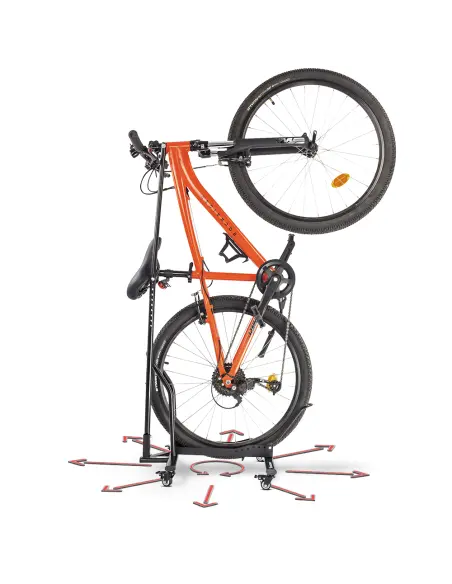 Stojak na rower z kółkami