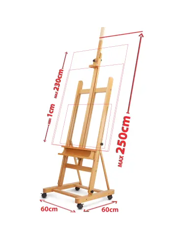 Sztaluga malarska 300cm z kółkami