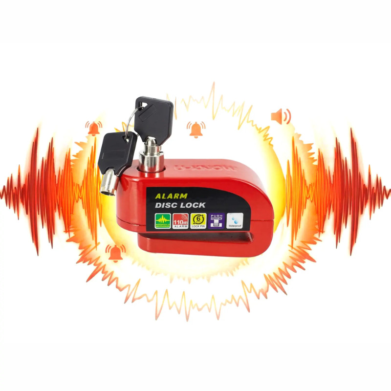 Alarm blokada rowerowa oraz linka zabezpieczająca