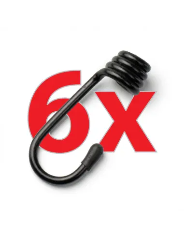 Zestaw 6 haczyków do mocowania tła