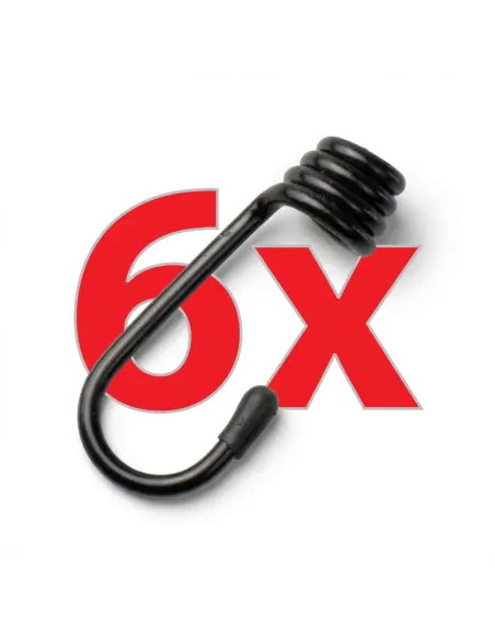 Zestaw 6 haczyków do mocowania tła