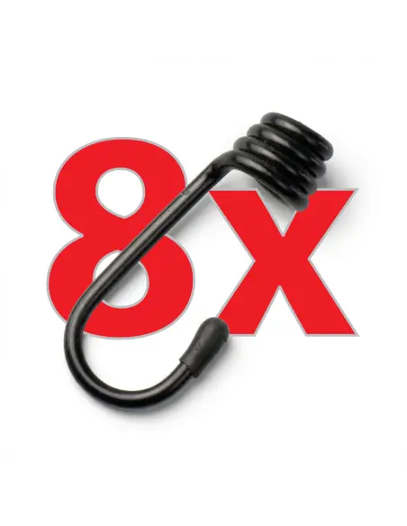 Zestaw 8 haczyków do mocowania tła