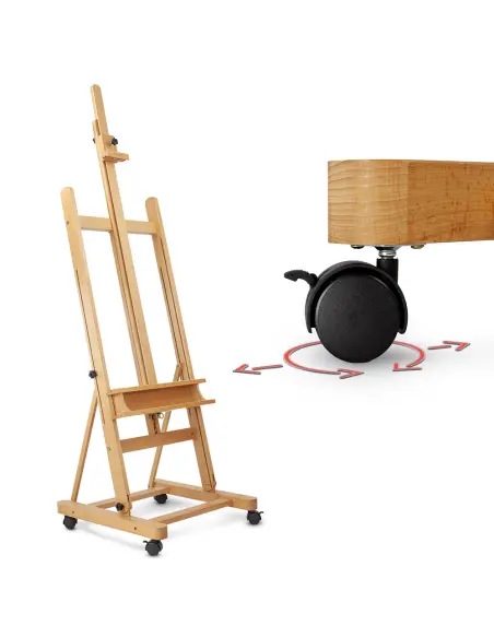 Sztaluga malarska 300cm z kółkami i klipsem