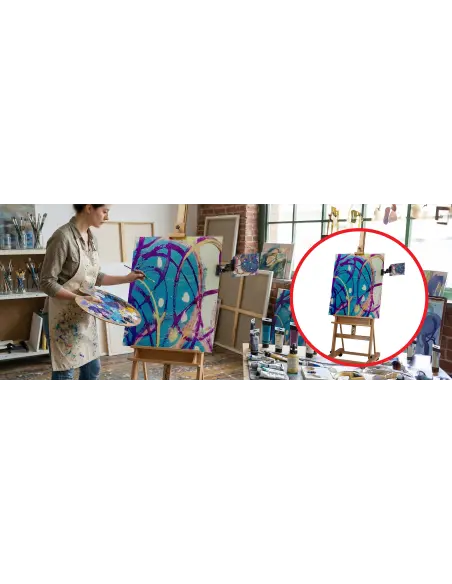 Sztaluga malarska 300cm z kółkami i klipsem