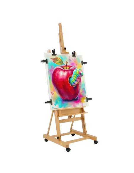 Sztaluga malarska 300cm z kółkami i klipsami