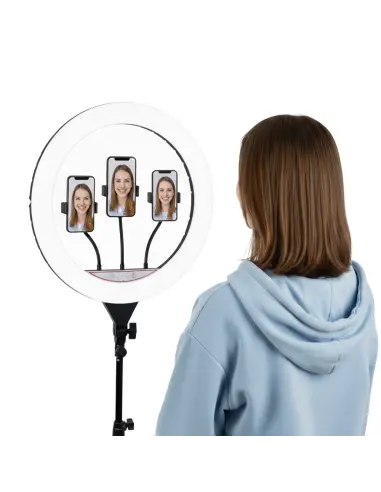 Lampa pierścieniowa ring LED z pilotem CGRI-20N
