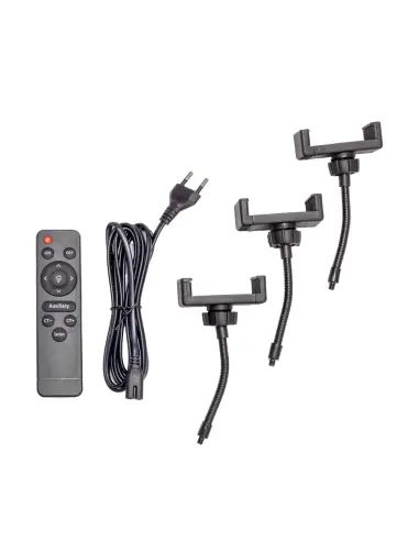 Lampa pierścieniowa ring LED z pilotem i statywem