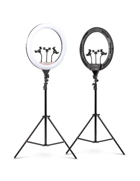 Lampa pierścieniowa ring LED z pilotem i statywem