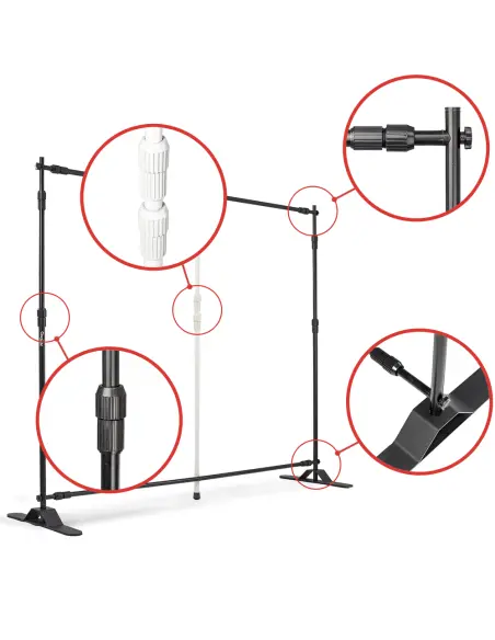 Zestaw do teł fotograficznych 360x240 cm