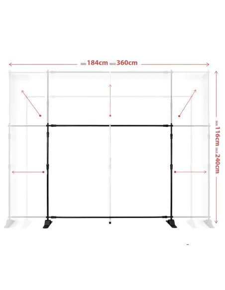 Zestaw do teł fotograficznych 360x240 cm