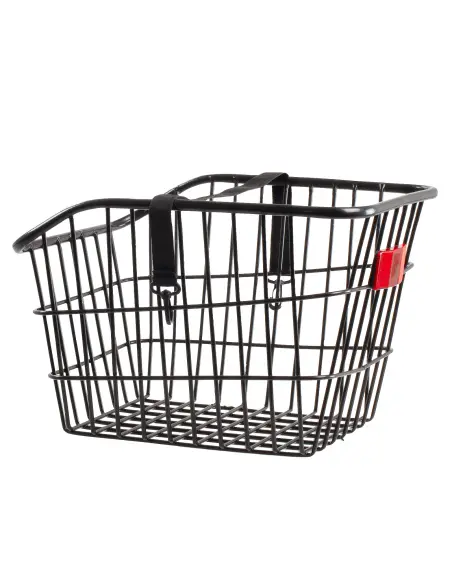 Kosz rowerowy tylni z dodatkowymi odblaskami