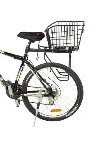 Kosz rowerowy tylni z dodatkowymi odblaskami