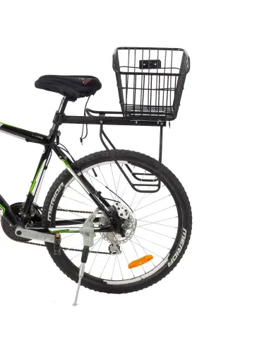 Kosz rowerowy tylni z dodatkowymi odblaskami