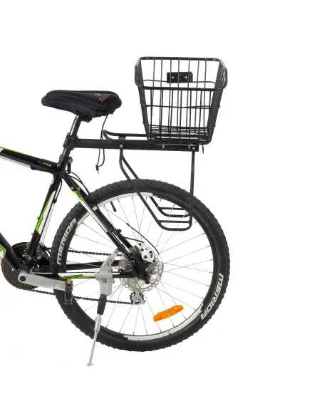 Kosz rowerowy tylni z dodatkowymi odblaskami