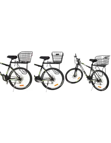 Kosz rowerowy tylni z dodatkowymi odblaskami