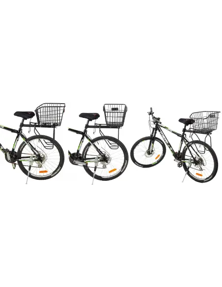 Kosz rowerowy tylni z dodatkowymi odblaskami