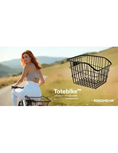 Kosz rowerowy tylni z dodatkowymi odblaskami