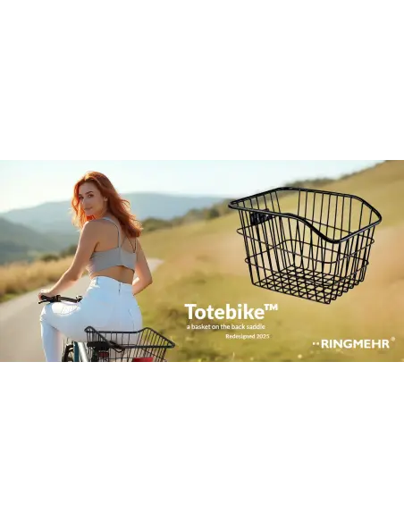 Kosz rowerowy tylni z dodatkowymi odblaskami